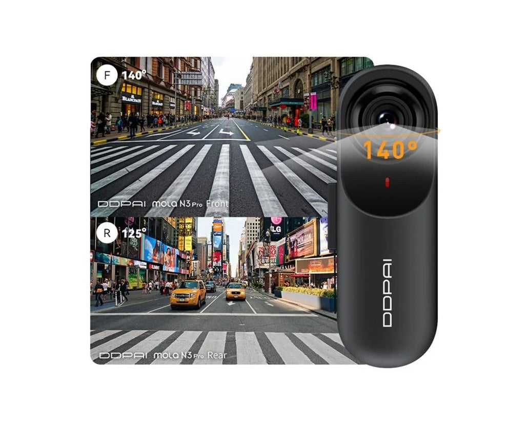 Avto kamera spredaj in zadaj DDPAI mola N3 Pro 2026, 1600P, Wi-Fi