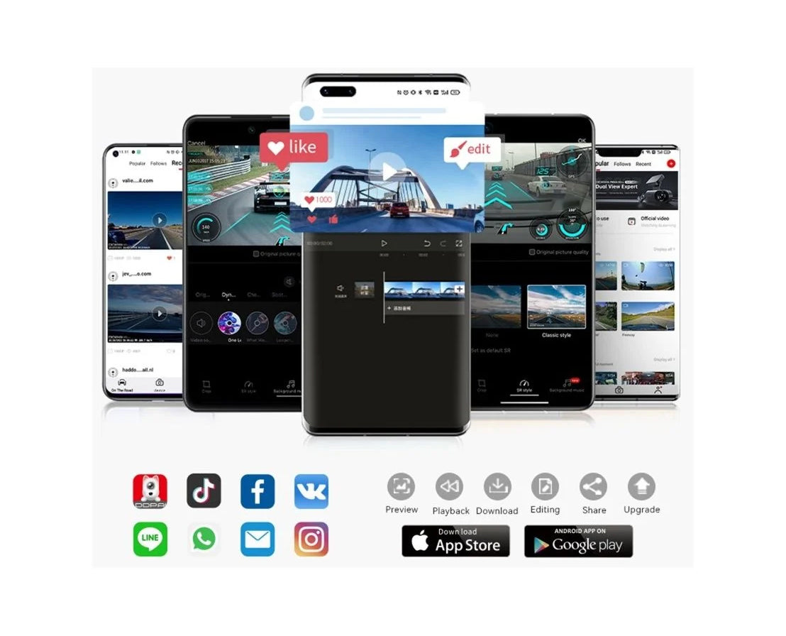 Avto kamera spredaj in zadaj DDPAI mola N3 Pro 2026, 1600P, Wi-Fi