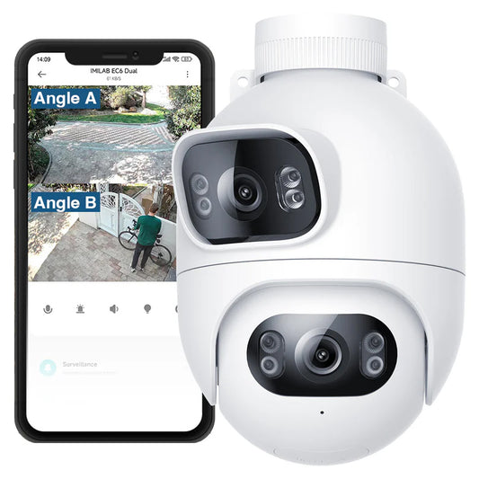 iMILAB Nadzorna kamera iMILAB EC6 Dual, Wi-Fi, 2K, IP66, zunanja CMSXJ68A