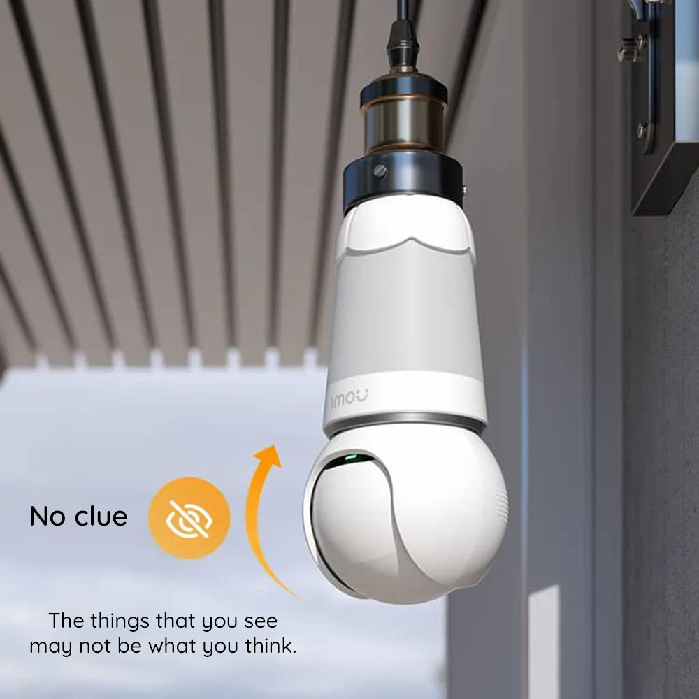 Kamera za nadzor Imou Bulb, Wi-Fi, 2K, Notranja, Bela IPC-S6DP-5M0WEB-E27