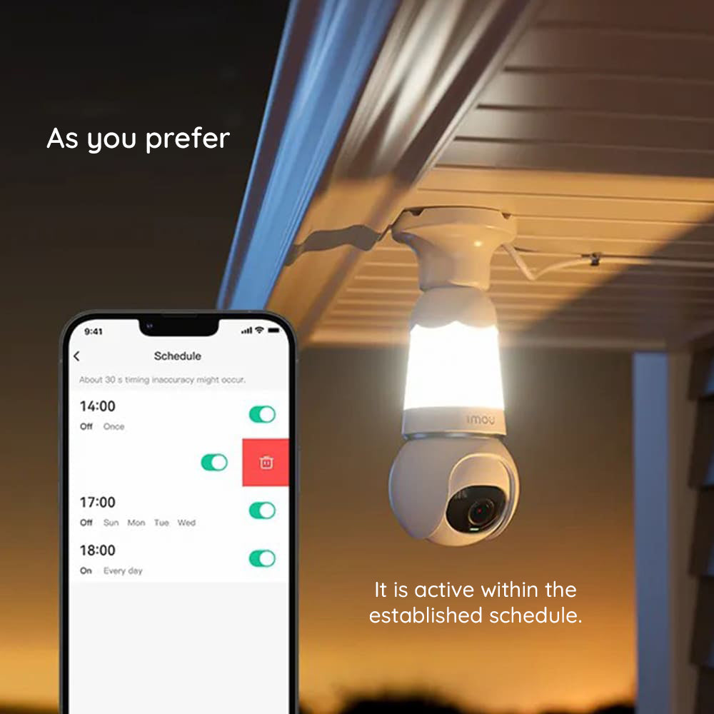Kamera za nadzor Imou Bulb, Wi-Fi, 2K, Notranja, Bela IPC-S6DP-5M0WEB-E27