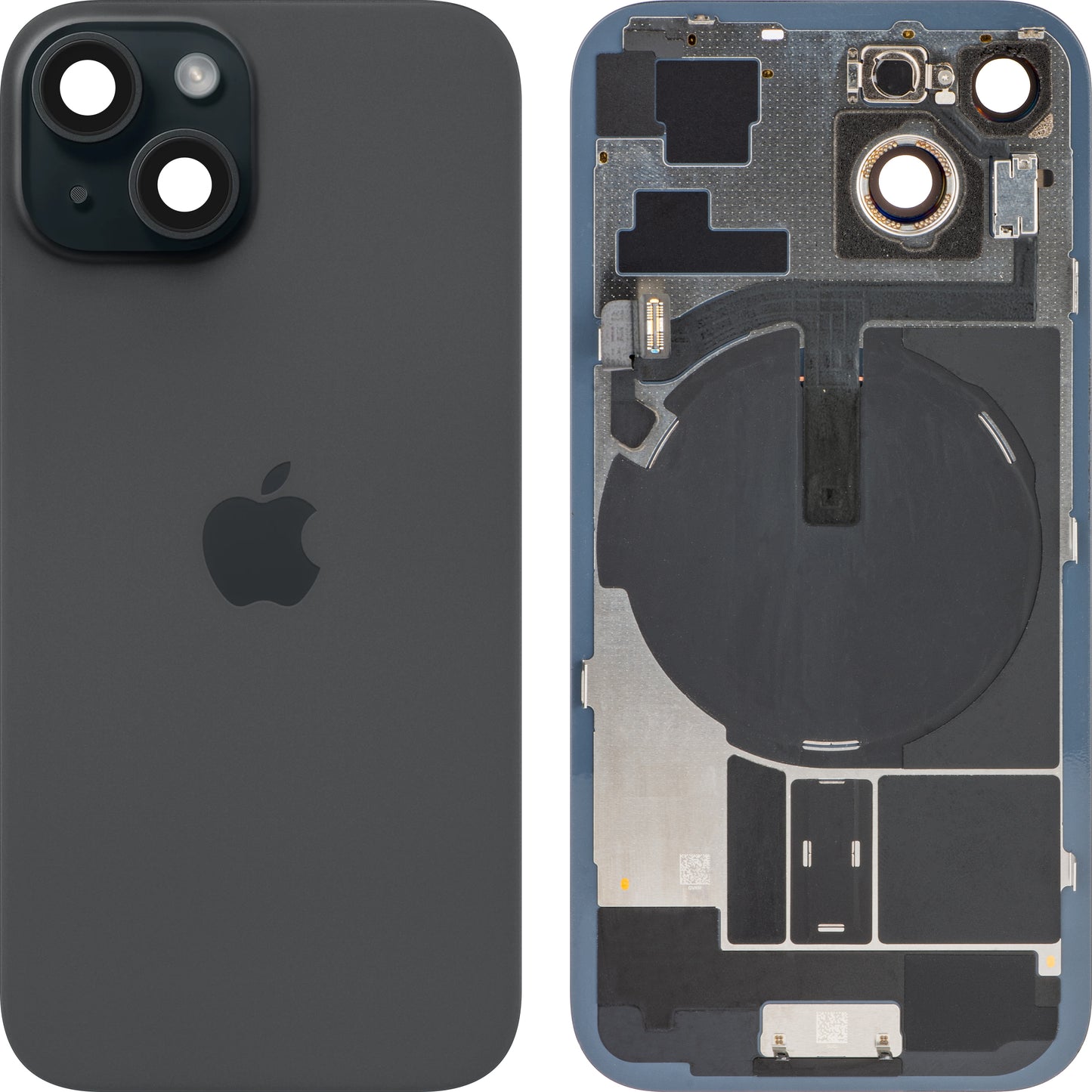 Pokrov baterije za Apple iPhone 15, črn, zamenjava