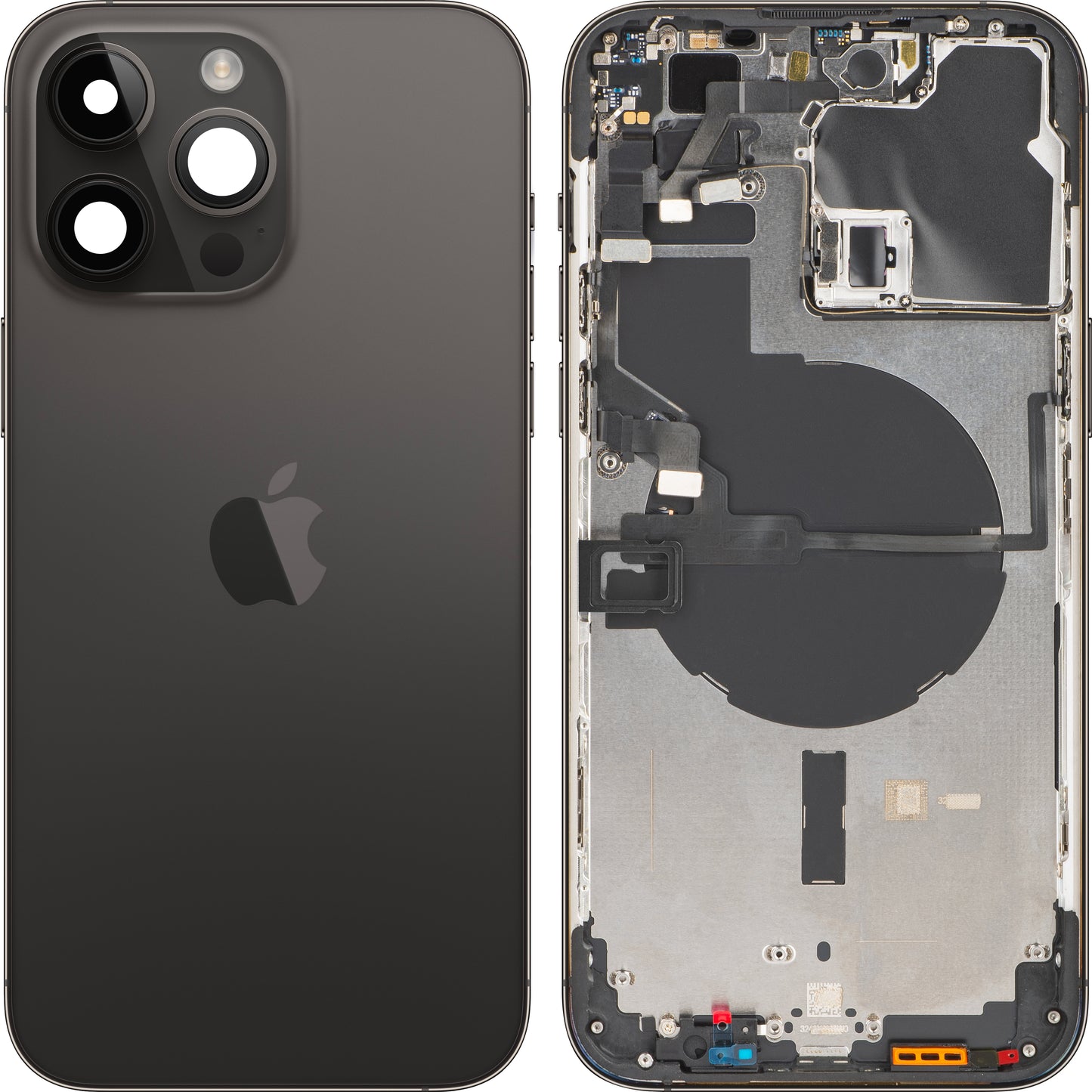 Apple iPhone 14 Pro Max pokrov za baterijo, s srednjim ohišjem, črn (Space Black), Swap
