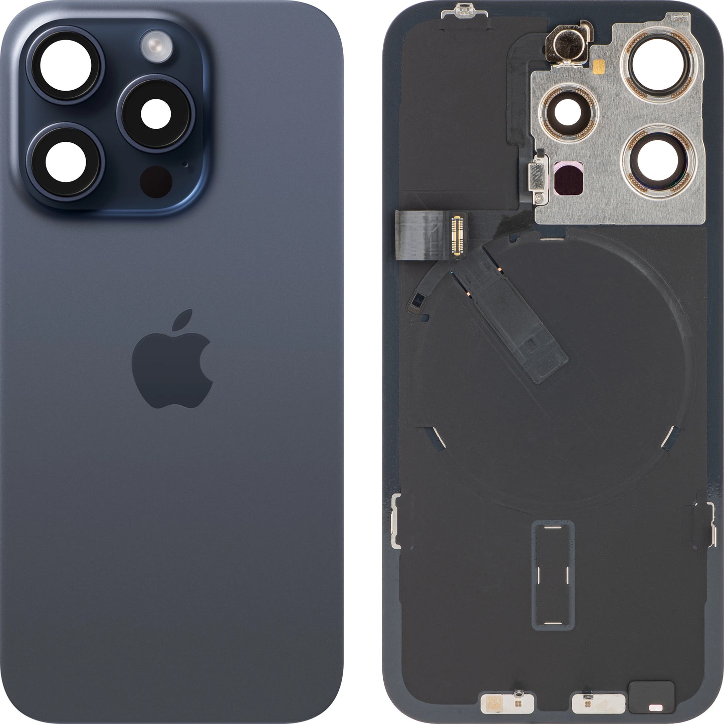 Ovitek za baterijo za Apple iPhone 15 Pro, modri (Blue Titanium), Swap