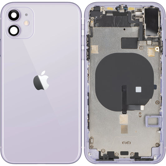 Apple iPhone 11 pokrov za baterijo, s polovičnim ohišjem, vijoličen, zamenljiv