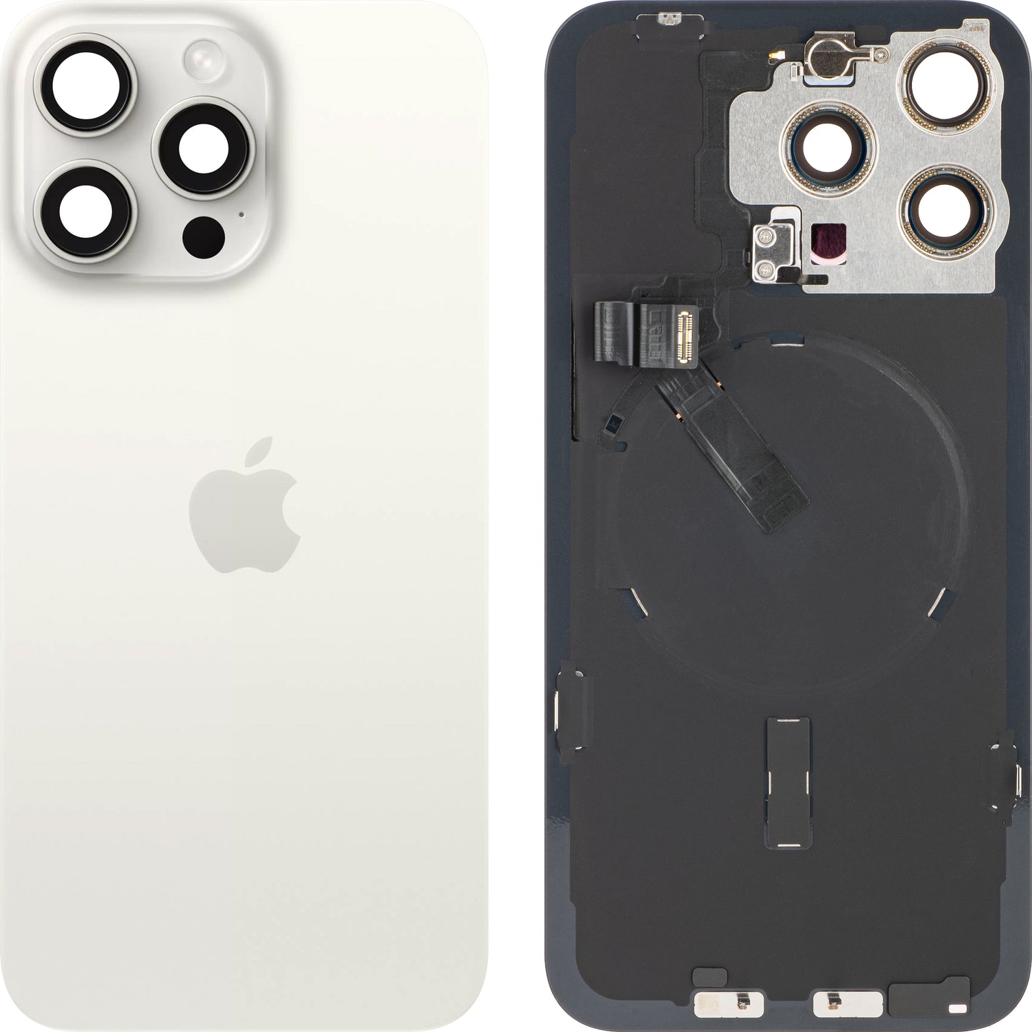 Pokrov baterije Apple iPhone 15 Pro Max, Bel (White Titanium), Swap