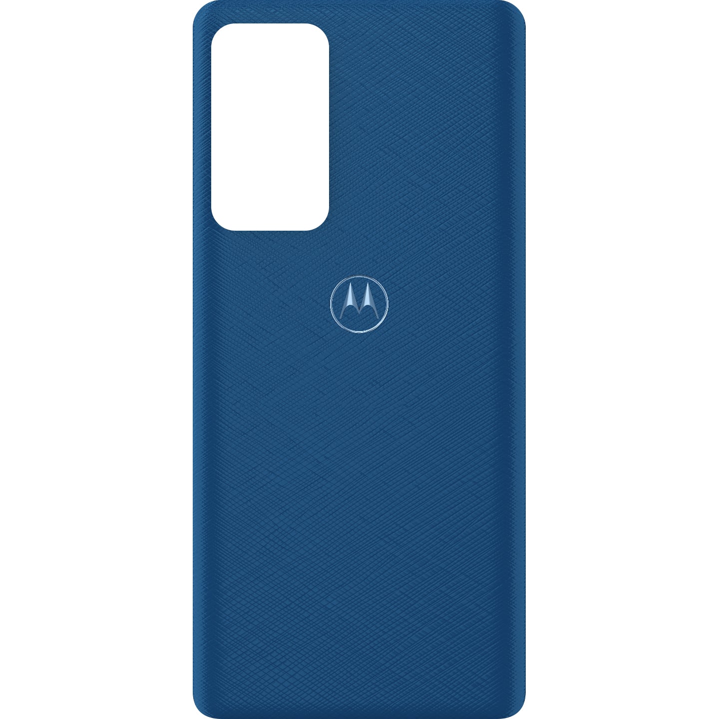 Pokrov baterije Motorola Edge 20 Pro, modra (Blue Vegan Leather), servisni paket 5S58C19373
