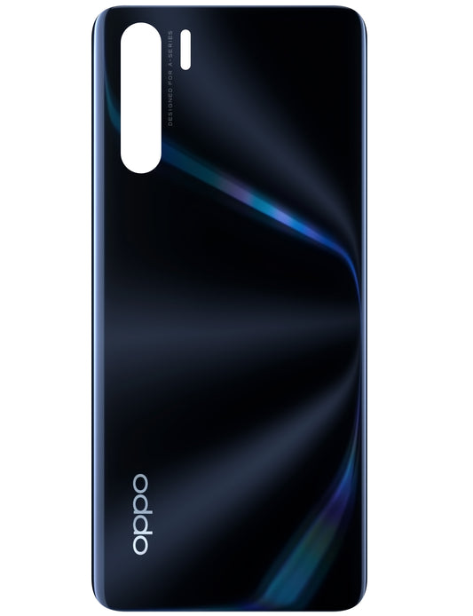Pokrov baterije Oppo F15 / A91, svetleče črn, servisni paket 3016378