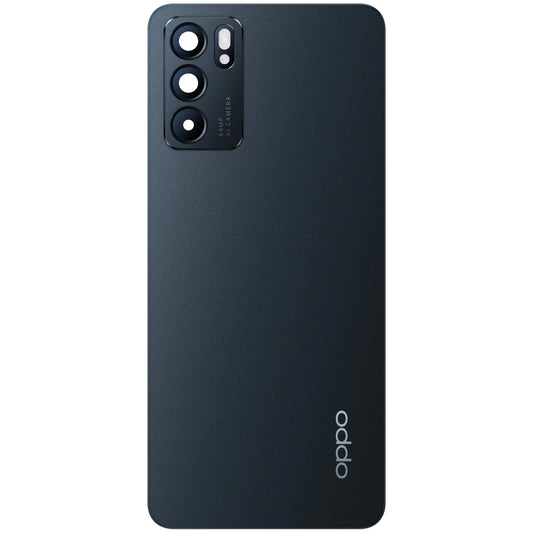 Oppo Reno6 5G, pokrov baterije, črn (Stellar Black), servisni paket 4907797