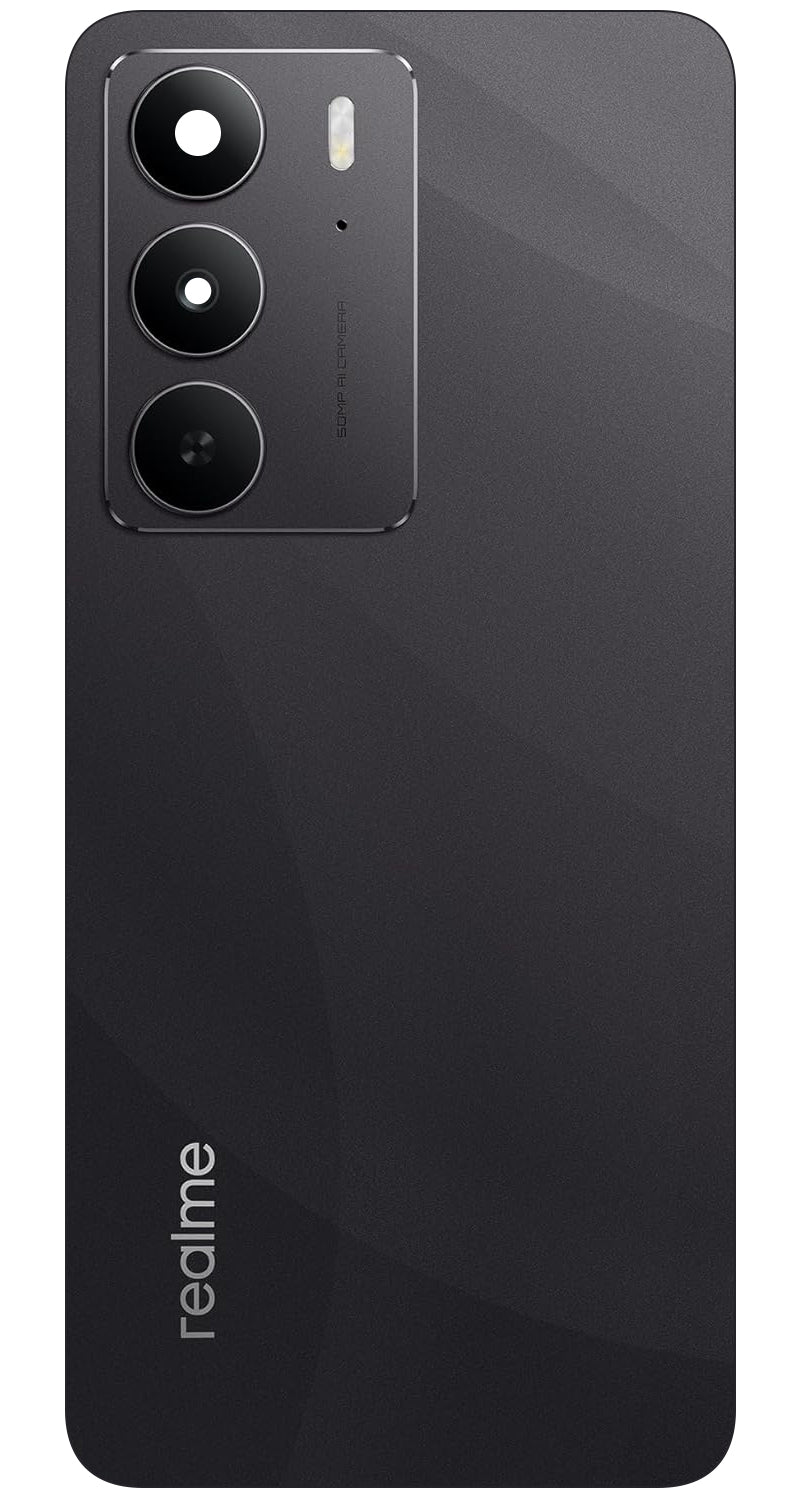 Pokrov baterije Realme C75 4G, črn (Storm Black), servisni paket 621033000468