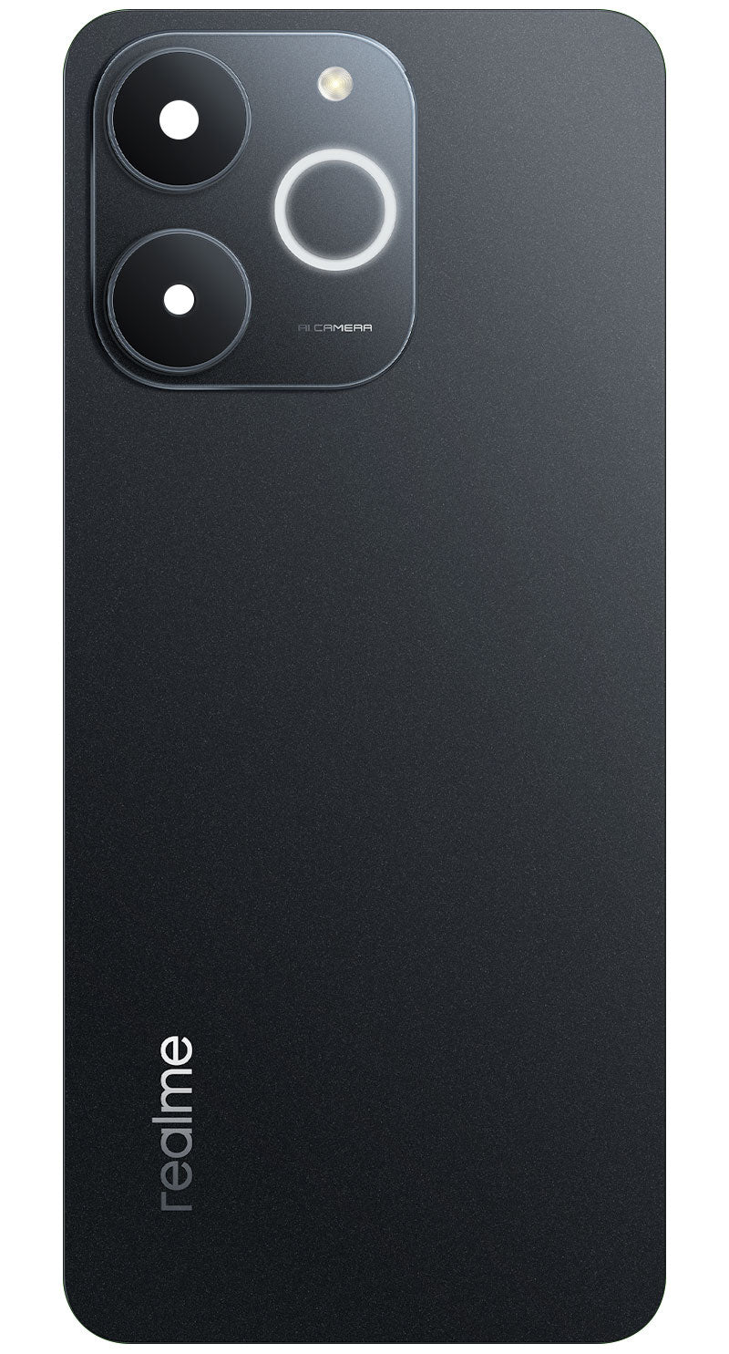 Pokrov baterije Realme Note 70T, črn (Obsidian Black), servisni paket 621033000695