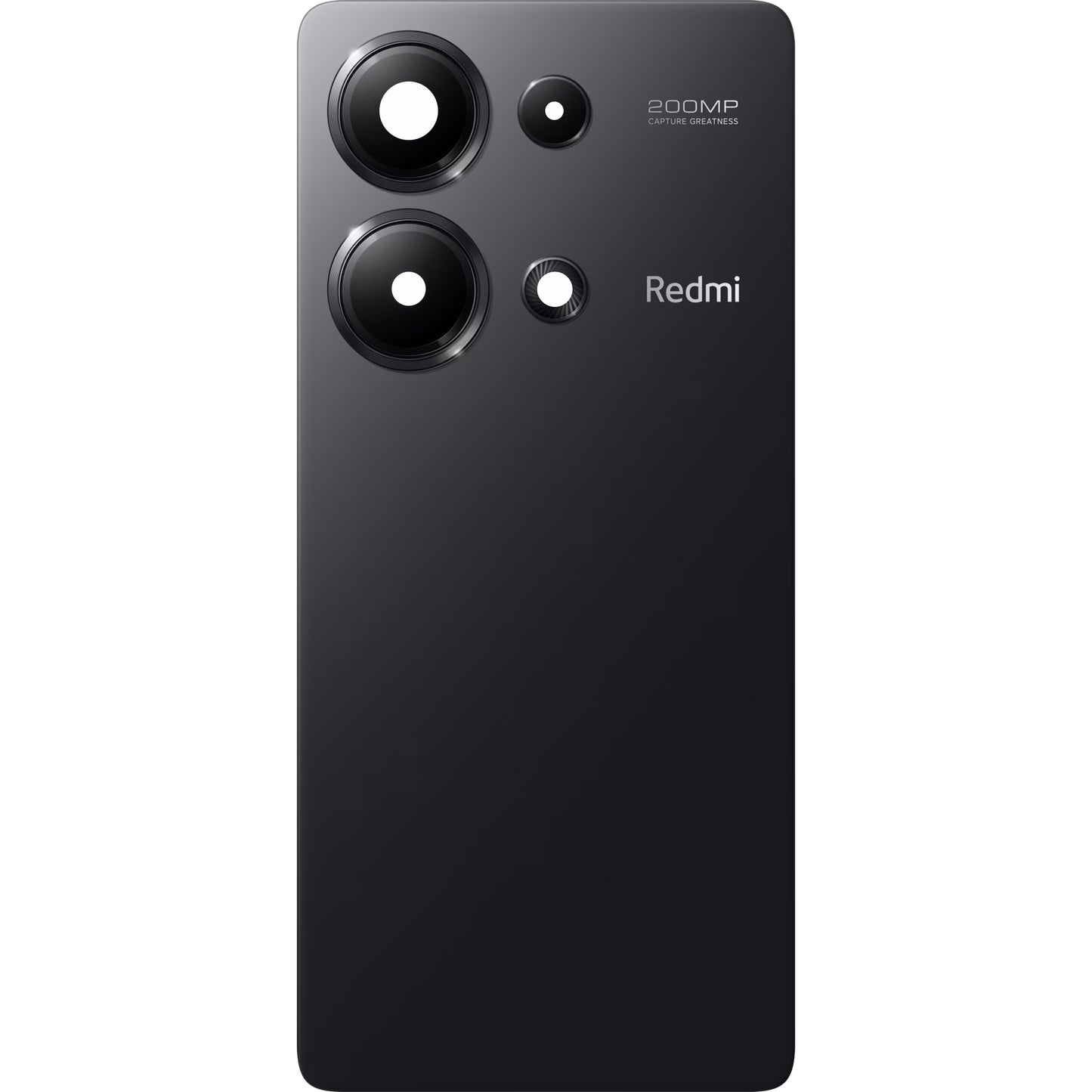 Pokrov baterije Xiaomi Redmi Note 13 Pro 4G, črn (Midnight Black), servisni paket 56000700N600