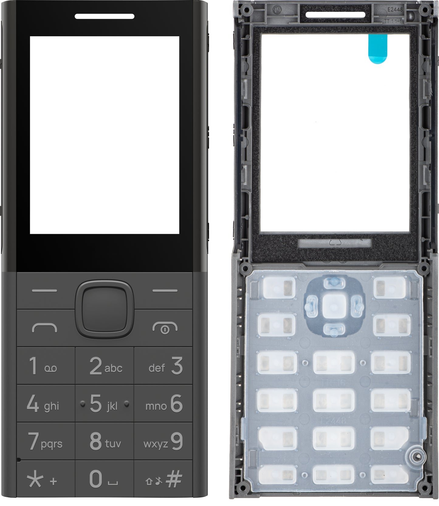 Sprednji pokrov za HMD 150 Music, siv