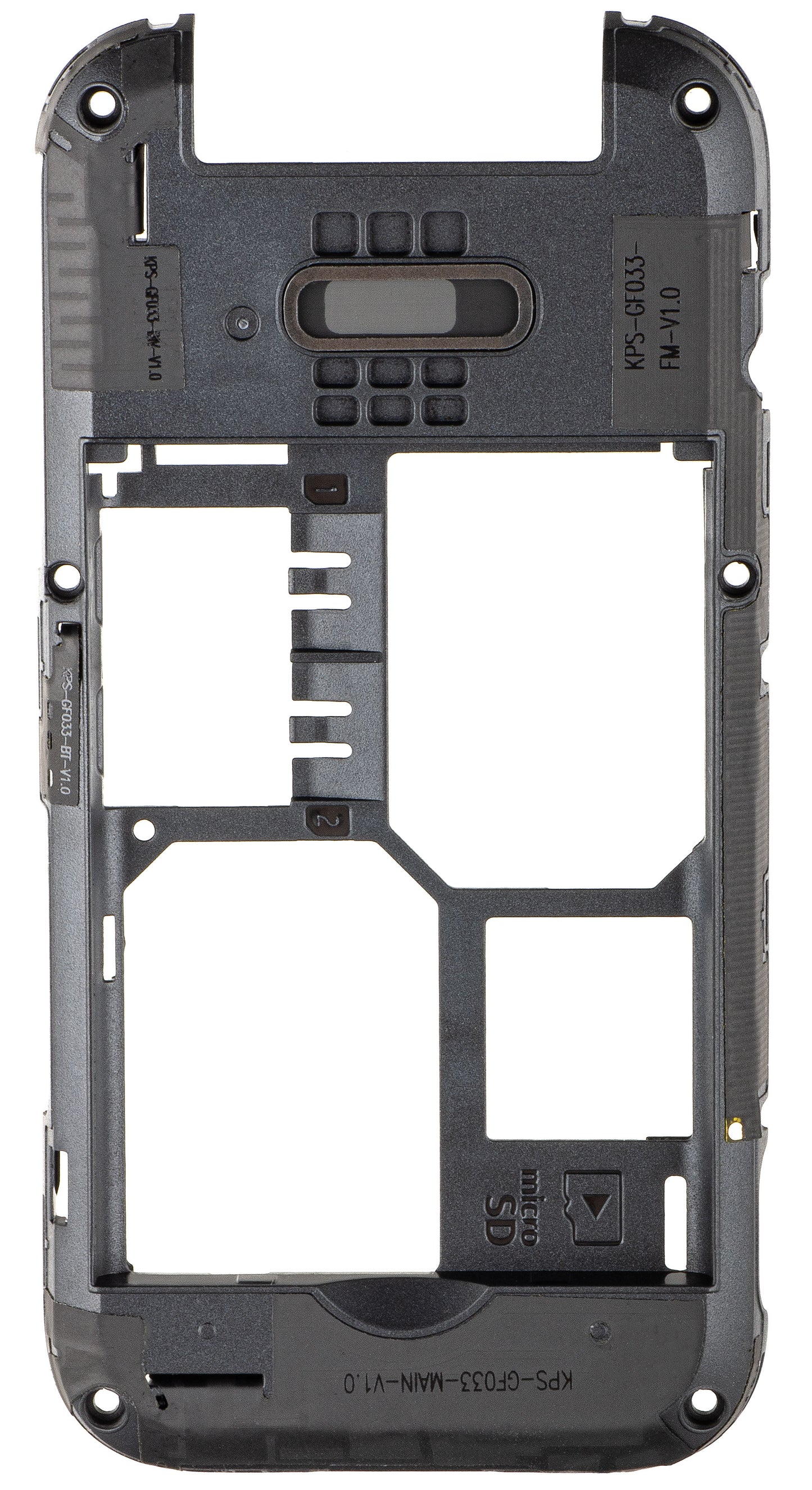 D Shell Cover za HMD 2660 Flip, črna
