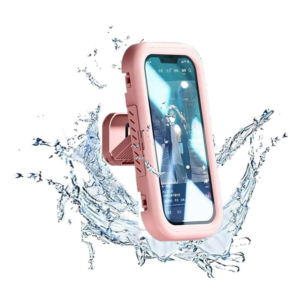 Ohišje za steno z dotikom Techsuit LC-999 za telefon, vodoodporno, roza