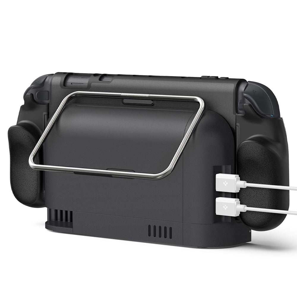 Ohišje za zaščito Spigen Dual Grip Pro za konzolo Nintendo Switch 2, črno ACS10196