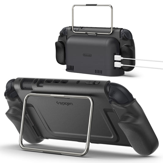 Ohišje za zaščito Spigen Dual Grip Pro za konzolo Nintendo Switch 2, črno ACS10196