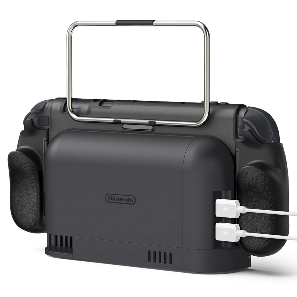 Ohišje za zaščito Spigen Dual Grip Pro za konzolo Nintendo Switch 2, črno ACS10196