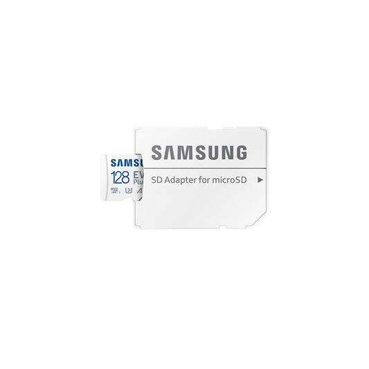 Spominska kartica Samsung Evo Plus microSDXC, 128 GB, razred 10 / UHS-1 U3, z adapterjem MB-MC128SA/EU