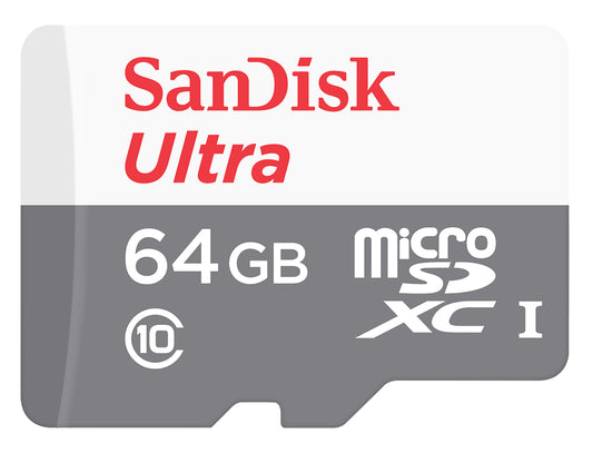 SanDisk Ultra Android microSDXC pomnilniška kartica, 64 GB, razred 10 / UHS-1 U1 SDSQUNR-064G-GN3MN