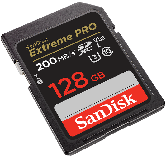 SDXC pomnilniška kartica SanDisk Extreme Pro, 128Gb, razred 10 / UHS-1 U3 SDSDXXD-128G-GN4IN