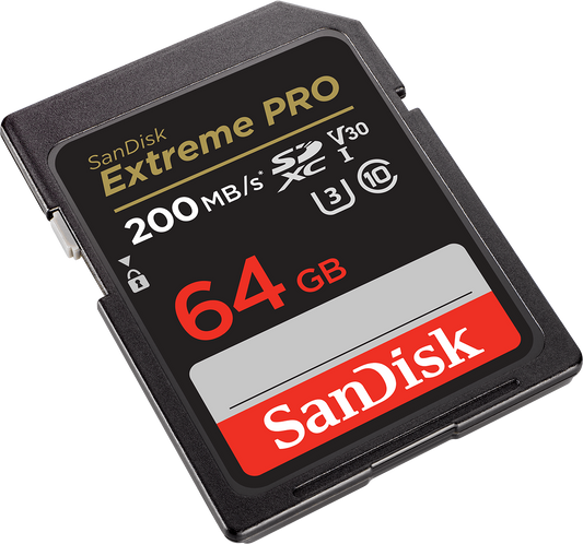 Spominska kartica SDXC SanDisk Extreme Pro, 64Gb, Razred 10 / UHS-1 U3 SDSDXXU-064G-GN4IN