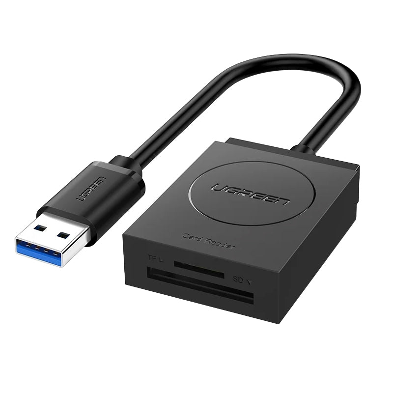 Bralnik kartic USB 3.0 UGREEN CR127, SD - microSD, Črn
