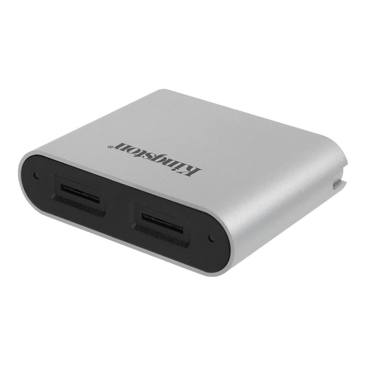 Kingston Workflow USB 3.2 čitalnik kartic, dvojni microSD, siv WFS-SDC