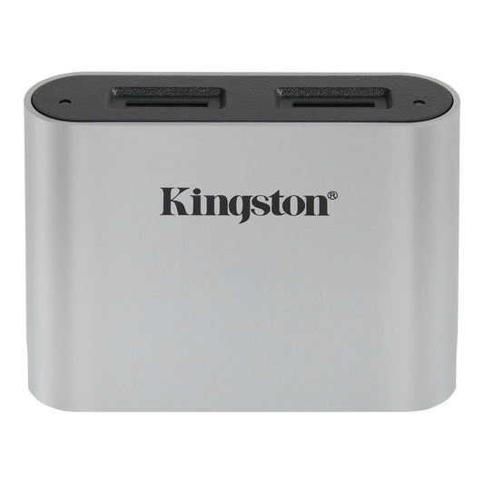 Kingston Workflow USB 3.2 čitalnik kartic, dvojni microSD, siv WFS-SDC