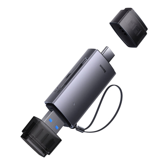 Bralnik kartic USB / USB-C Baseus Lite, SD - microSD, siv WKQX060113