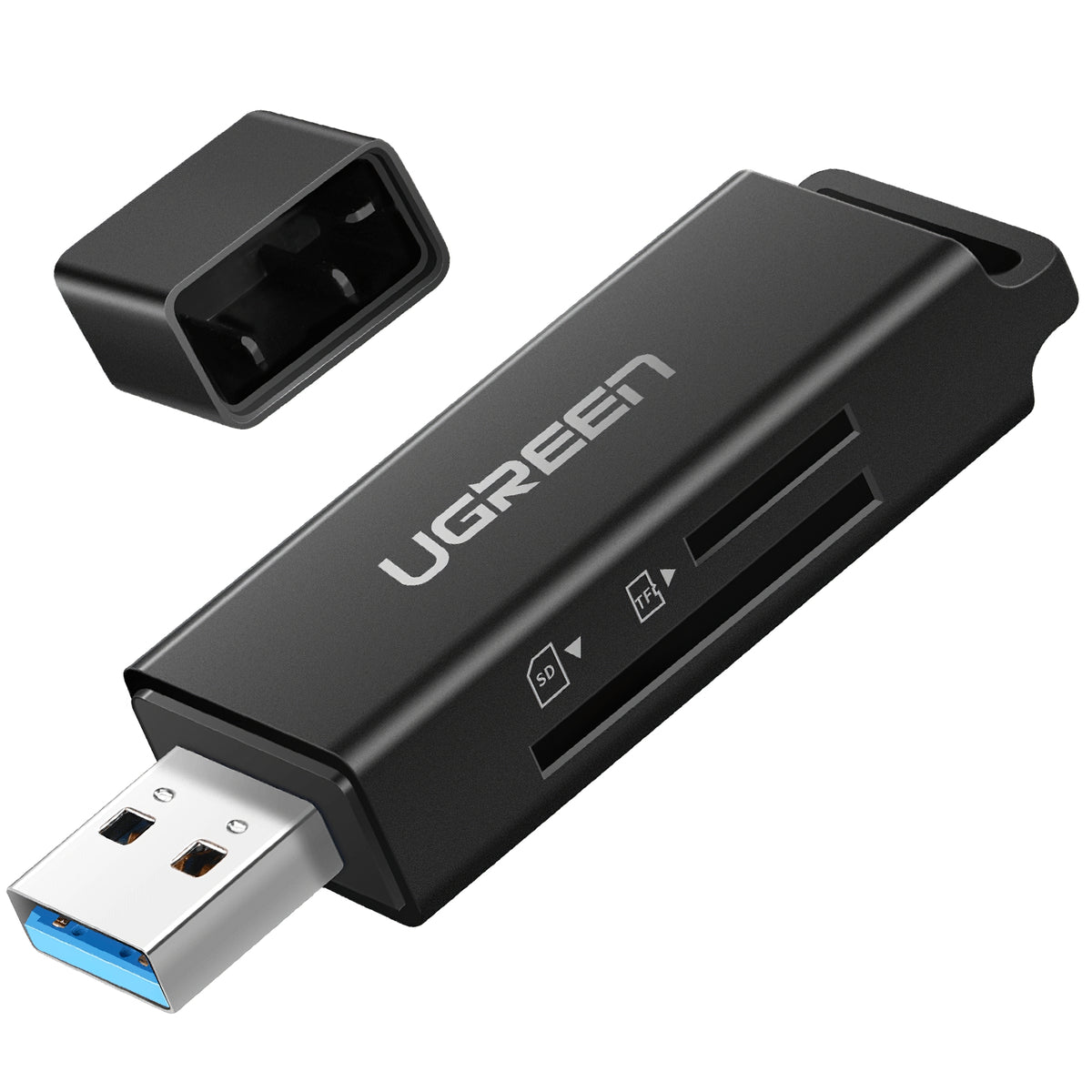 Bralnik kartic USB 3.0 UGREEN CM104, SD - microSD, Črn