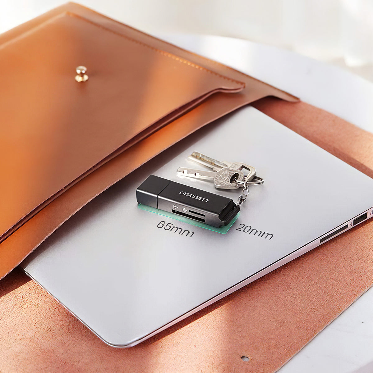 Bralnik kartic USB 3.0 UGREEN CM104, SD - microSD, Črn