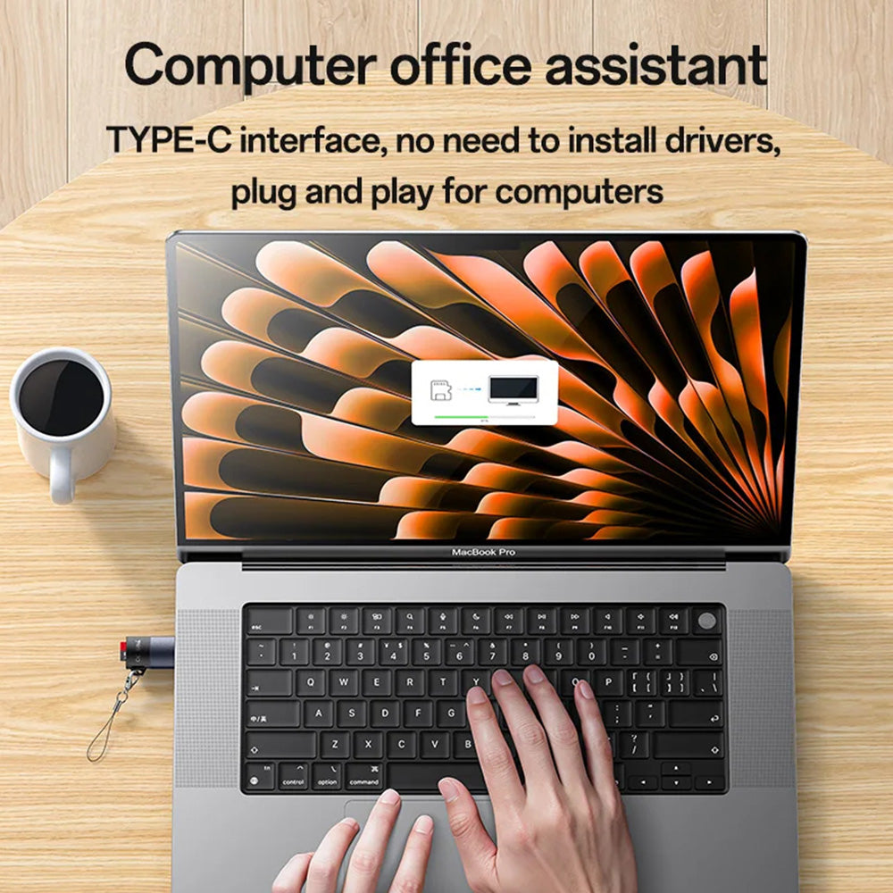 Bralnik kartic USB-C Yesido GS37, microSD, črn