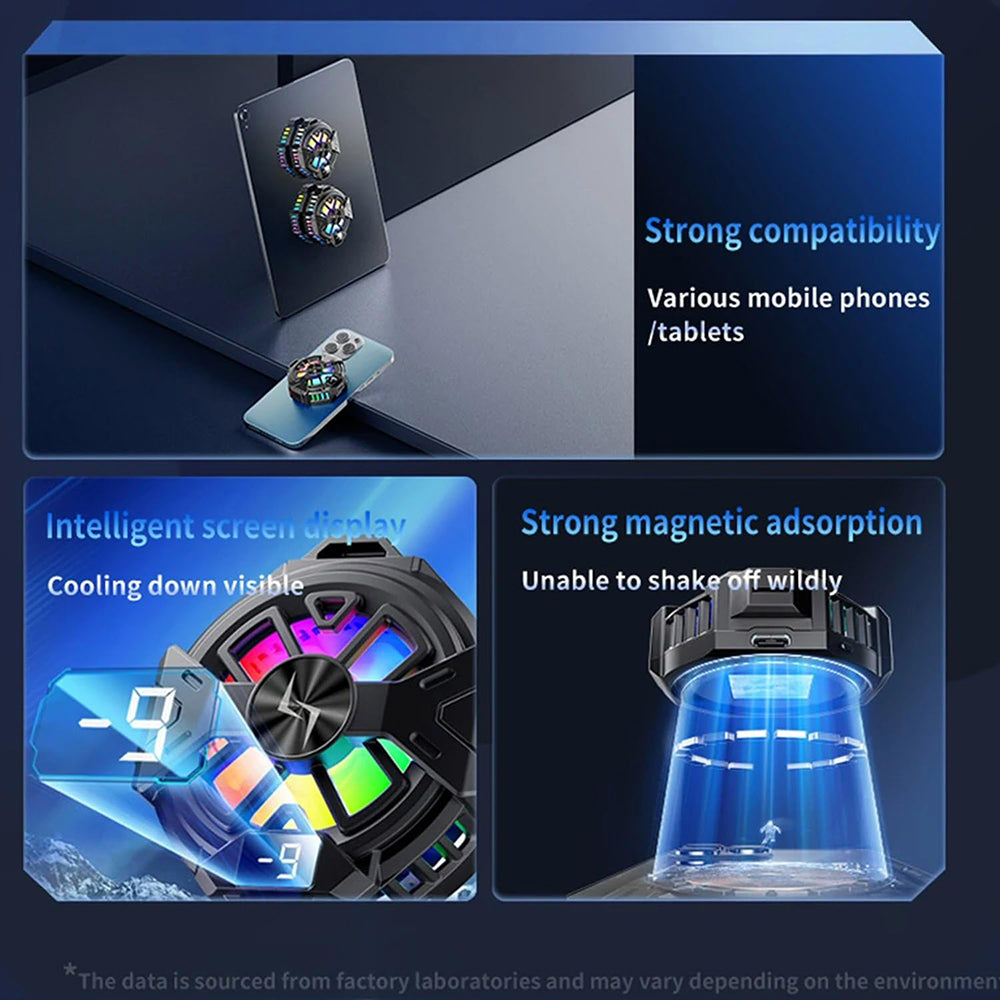 Gaming hladilnik za telefon Techsuit P60, črn