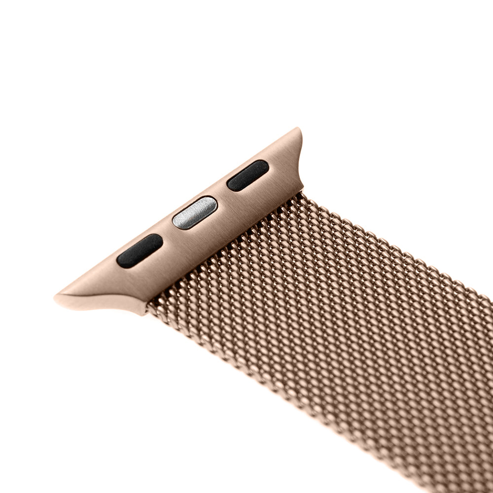 Pas Fixed Mesh za Apple Watch 42mm / 41mm / 40mm / 38mm Series, Rožnato Zlata