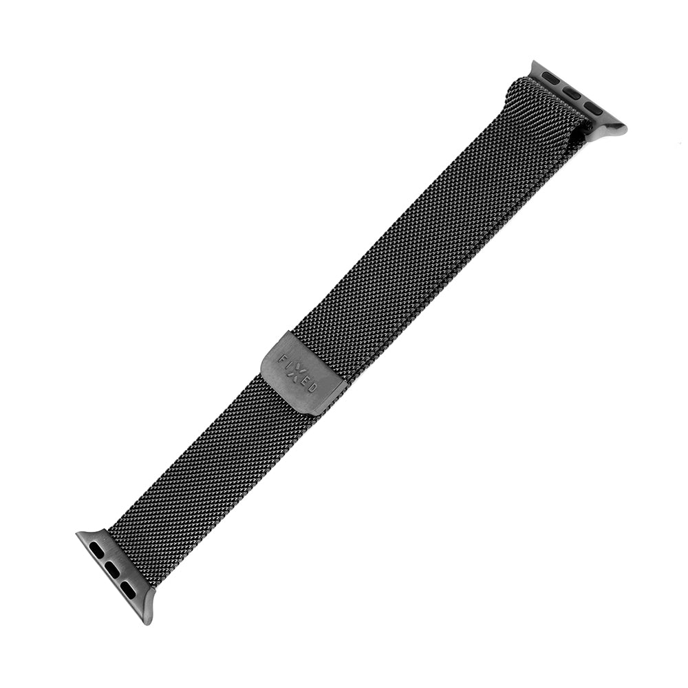 Pas Fixed Mesh za Apple Watch 49mm / 46mm / 45mm / 44mm / 42mm Series, Črna
