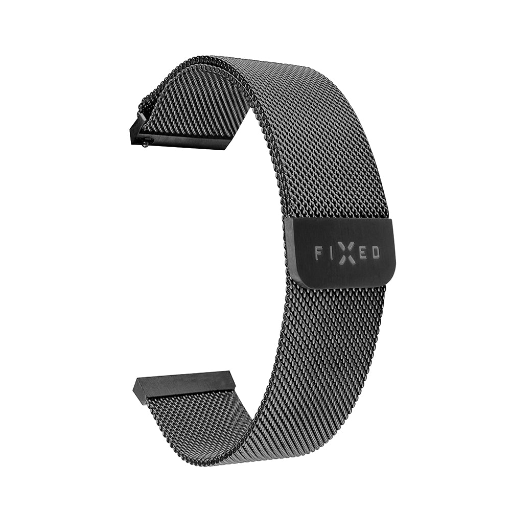 Pas Fixed Mesh za Huawei Watch / Garmin Watch Series, 18mm, Črna