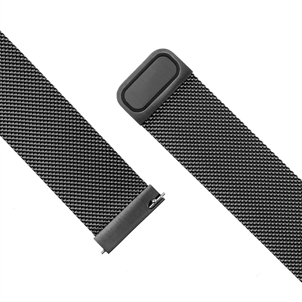 Pas Fixed Mesh za Huawei Watch / Garmin Watch Series, 18mm, Črna
