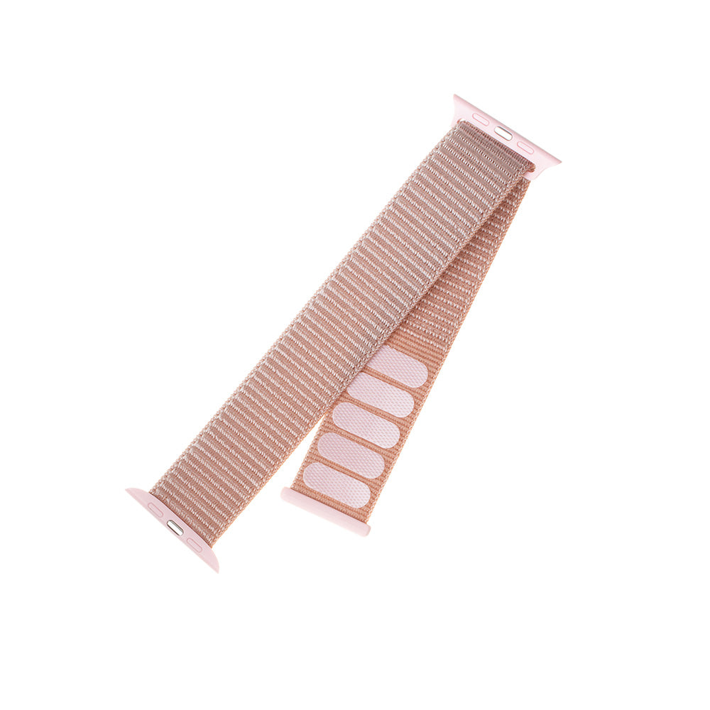 Nylon pas Fixed za Apple Watch 49mm / 46mm / 45mm / 44mm / 42mm serije, Zlato roza
