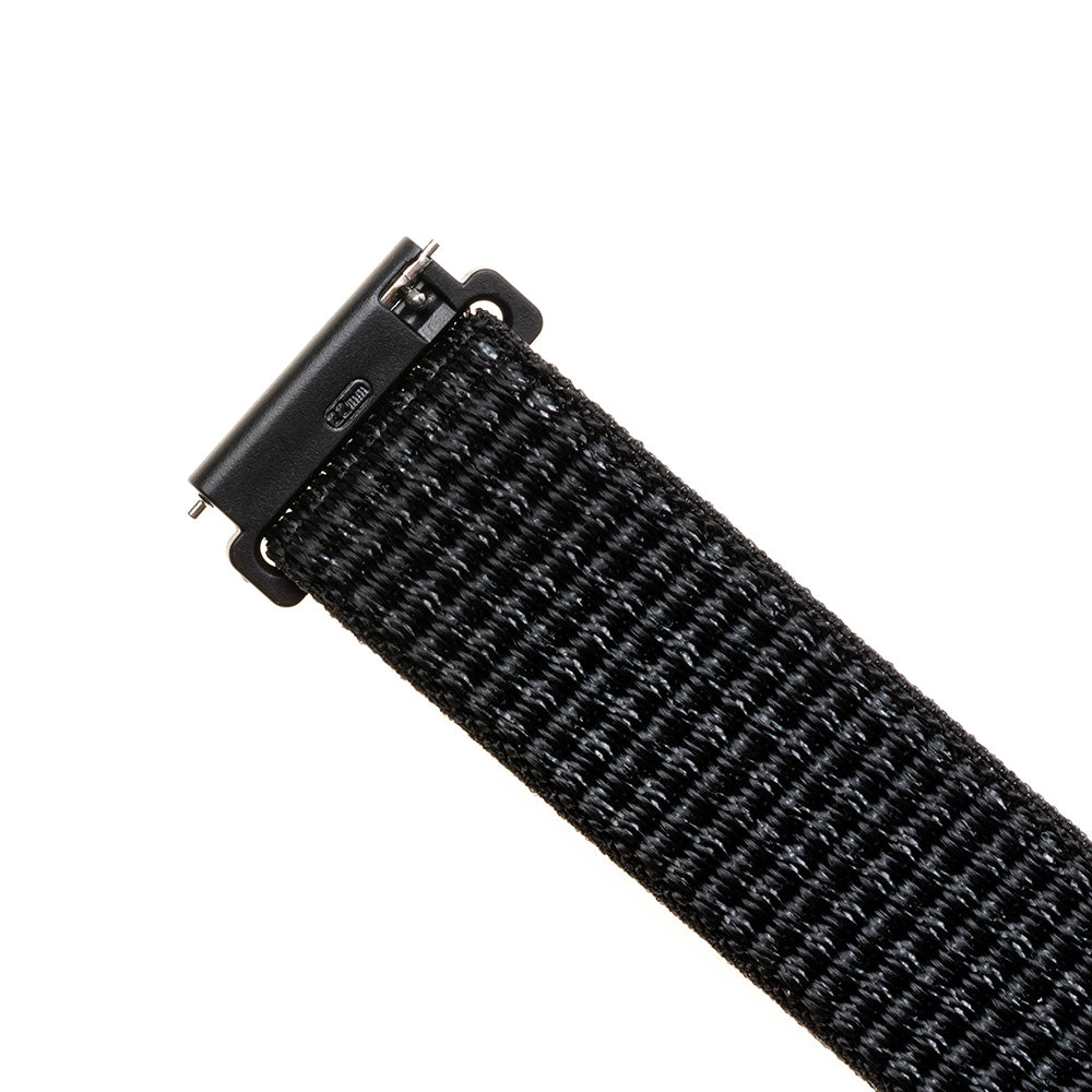 Pas Fixed Nylon za Huawei Watch / Xiaomi Watch Series, 22mm, Mat Črna