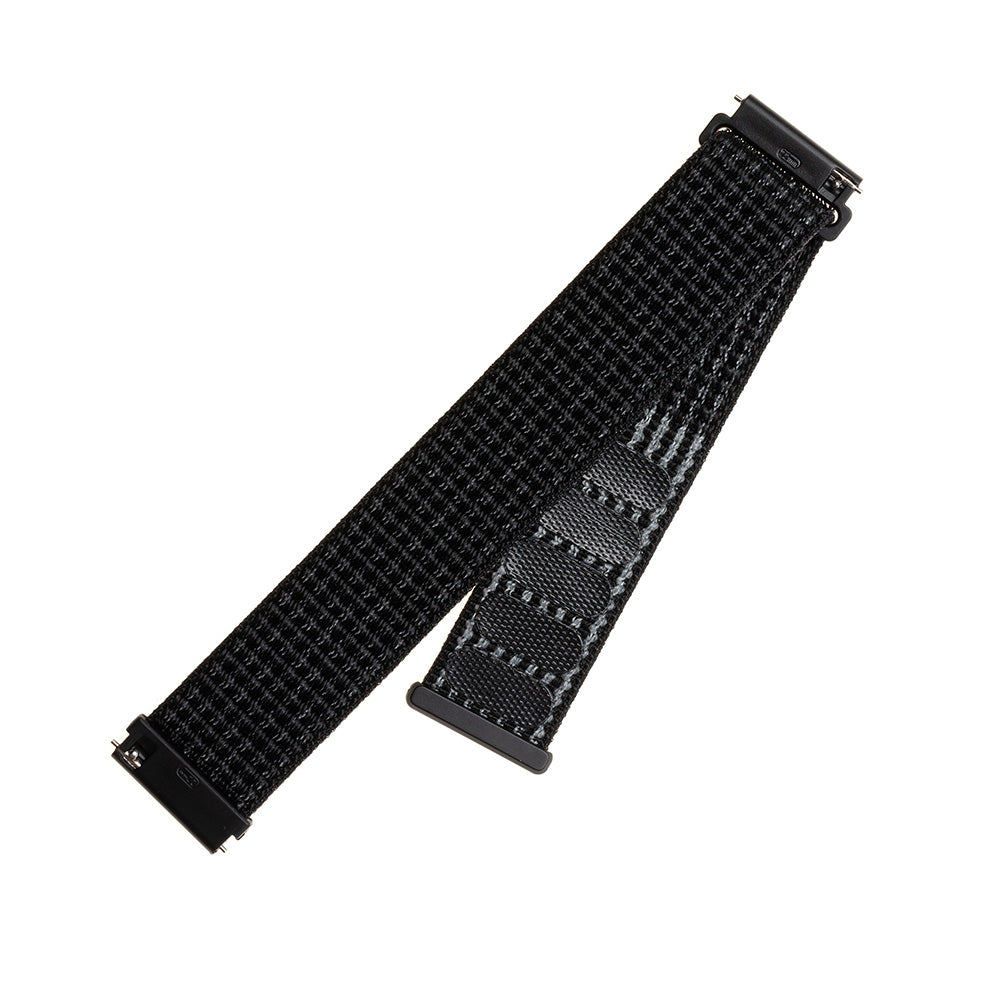 Pas Fixed Nylon za Huawei Watch / Xiaomi Watch Series, 22mm, Mat Črna