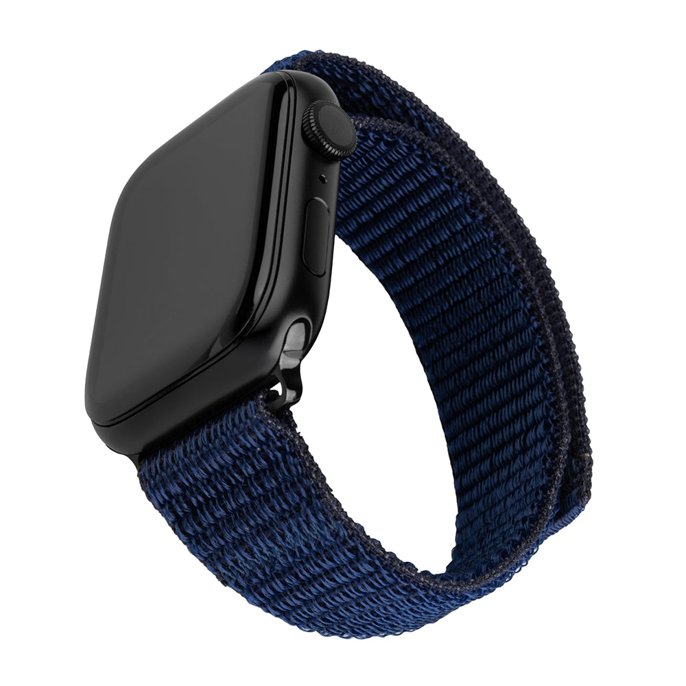 Športni najlonski pas Fixed za Apple Watch 49mm / 46mm / 45mm / 44mm / 42mm Series, temno modra