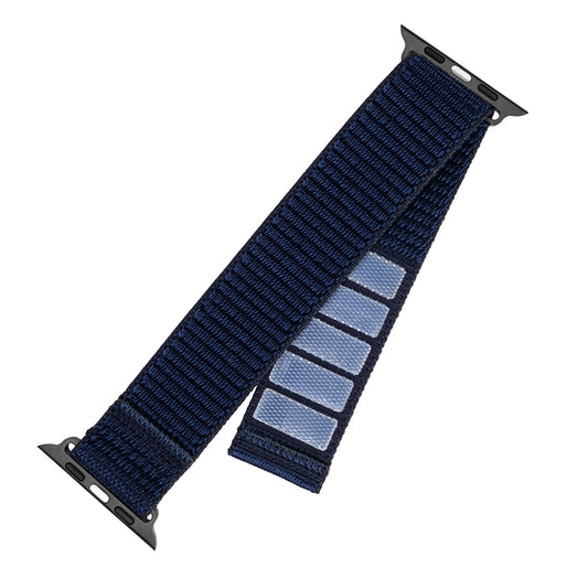 Športni najlonski pas Fixed za Apple Watch 49mm / 46mm / 45mm / 44mm / 42mm Series, temno modra
