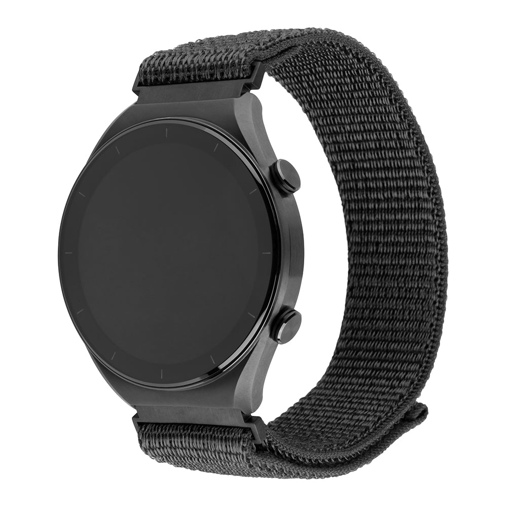 Pas Fixed Nylon Sporty za Huawei Watch / Xiaomi Watch Series, 22mm, Temno siva