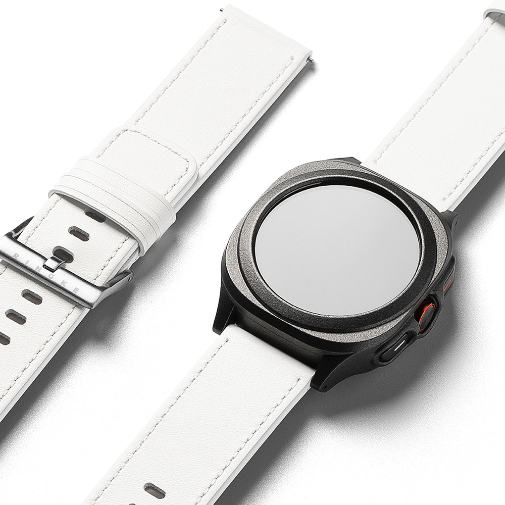 Pas Ringke One Basic Bold za ure Fossil Watch / Mobvoi Watch / Suunto Watch Series, 24mm, Bela