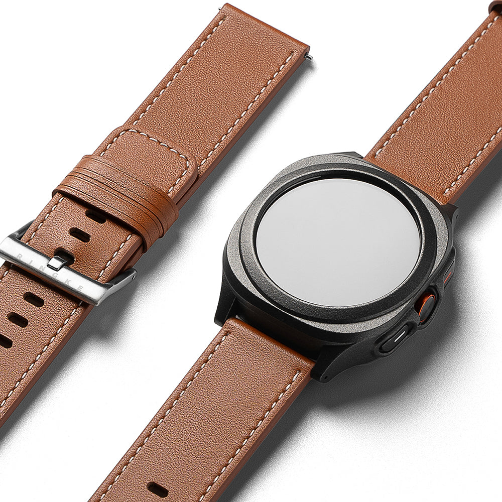 Pas Ringke One Basic Bold za ure Fossil Watch / Mobvoi Watch / Suunto Watch Series, 24mm, rjava