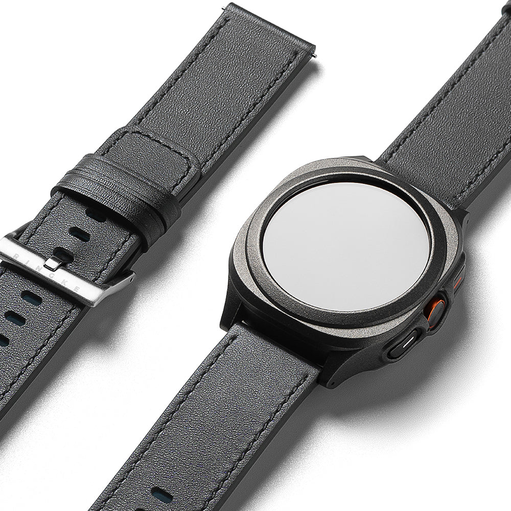 Pas Ringke One Basic Bold za ure Fossil Watch / Mobvoi Watch / Suunto Watch Series, 24mm, črna.