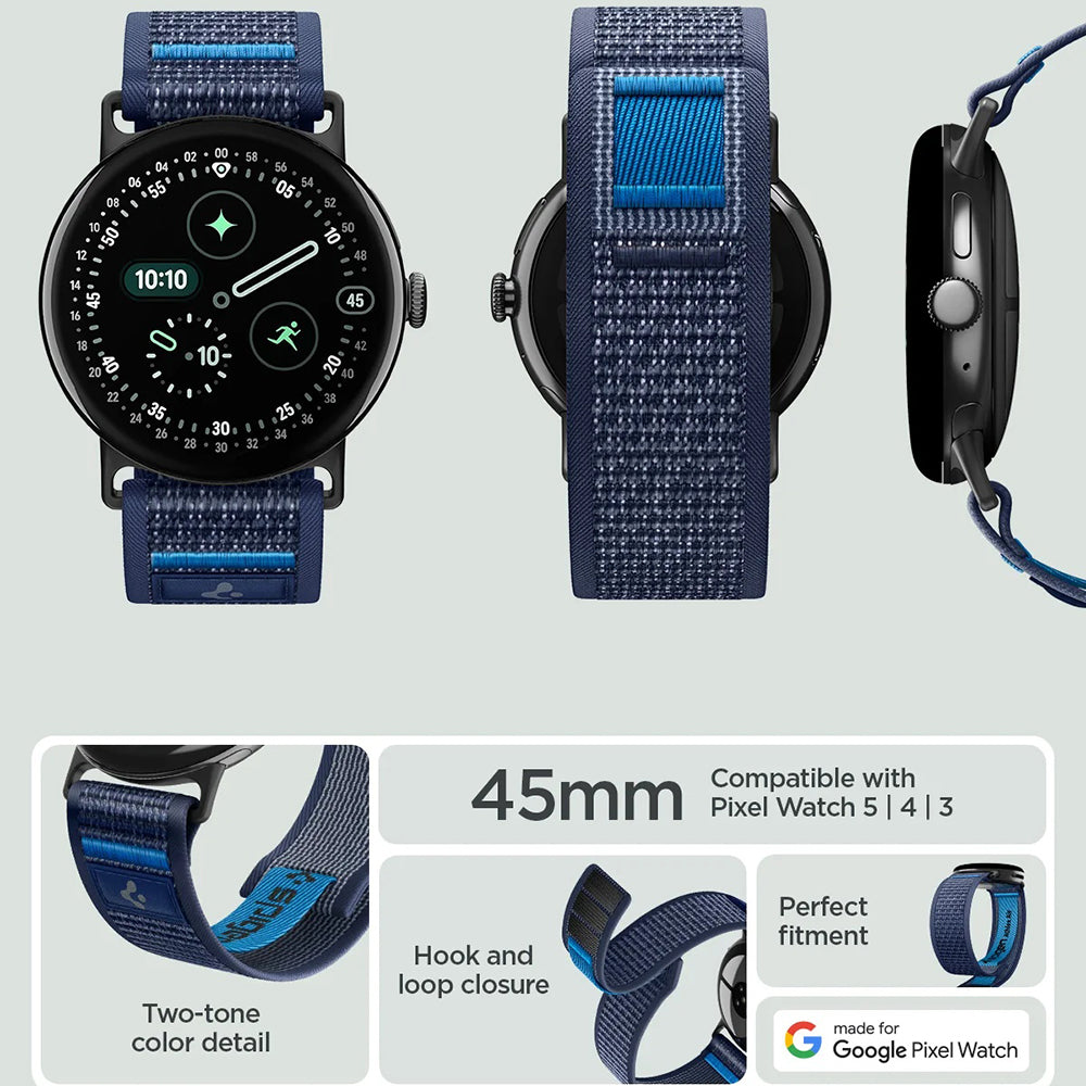 Pašček Spigen Athlex Air 2 za Google Pixel Watch 45mm Series, mornarsko modra AMP11748