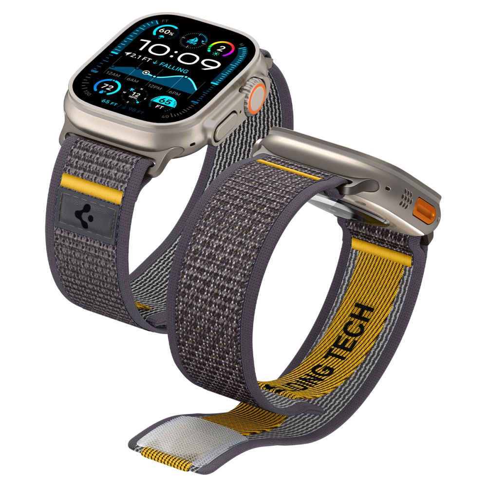 Pas Spigen Athlex Air za Apple Watch 49mm / 46mm / 45mm / 44mm Series, Siv AMP09034