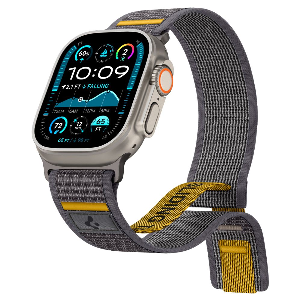 Pas Spigen Athlex Air za Apple Watch 49mm / 46mm / 45mm / 44mm Series, Siv AMP09034